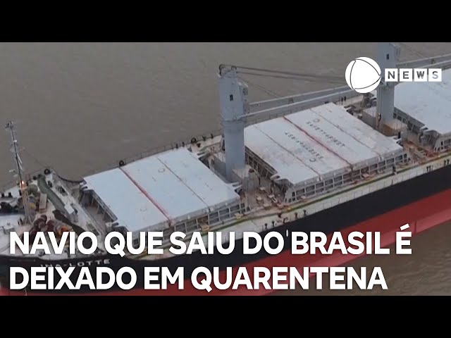 ⁣Argentina coloca em quarentena navio que saiu do Brasil por suspeita de mpox