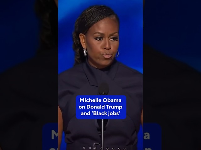 ⁣Michelle Obama on Donald Trump and "Black jobs" #shorts