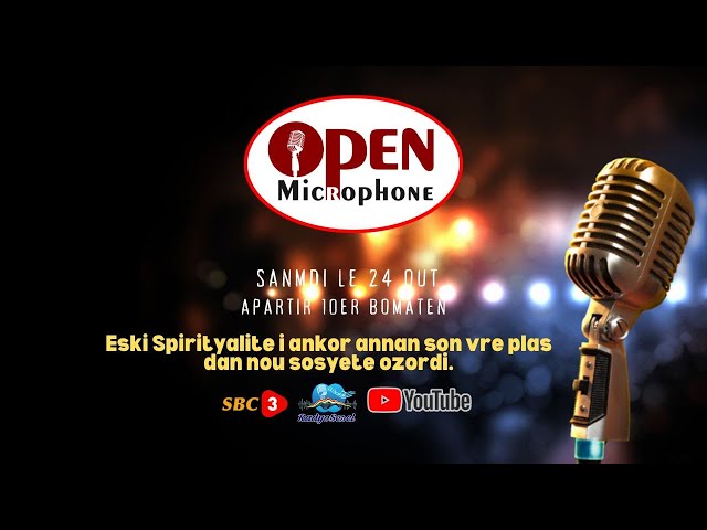 ⁣SBC LIVE |  OPEN MICROPHONE-ESKI SPIRITYALITE I ANKOR ANNAN SON VRE PLAS DAN NOU SOSYETE -24.08.2024