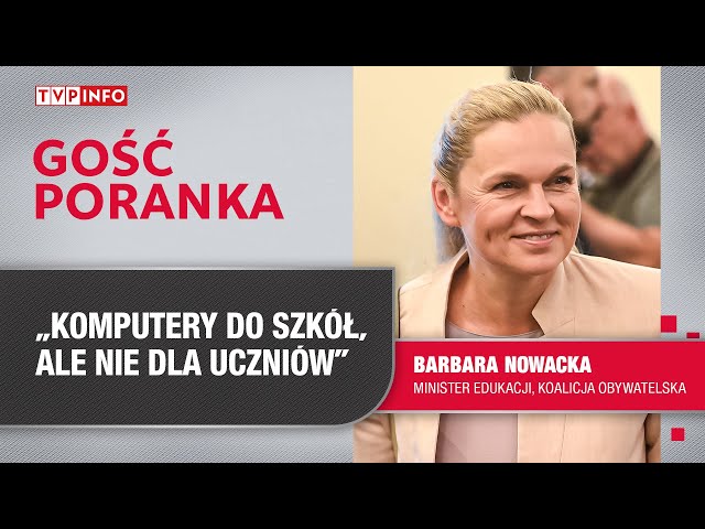 ⁣Barbara Nowacka: komputery do szkół, ale nie dla uczniów | GOŚĆ PORANKA