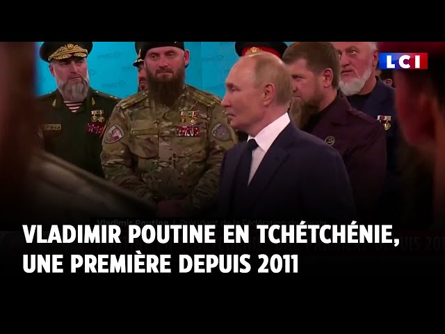 Vladimir Poutine en Tchétchénie, une première depuis 2011