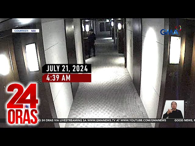 ⁣Mga kuha kay Sandro Muhlach sa hotel, inilabas ng NBI; nagbago umano ang kilos ni... | 24 Oras