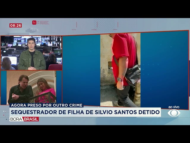 ⁣Sequestrador da filha do Silvio Santos é detido novamente em SP