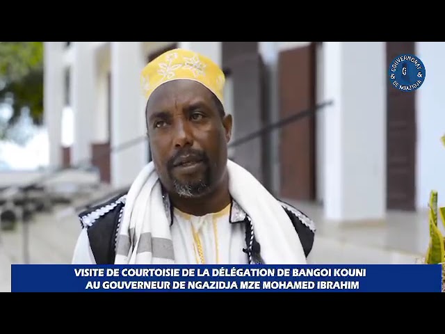 Mze Mohamed Ibrahim a reçu une forte délégation de Bangoi Kouni dans la région de Mitsamihuli