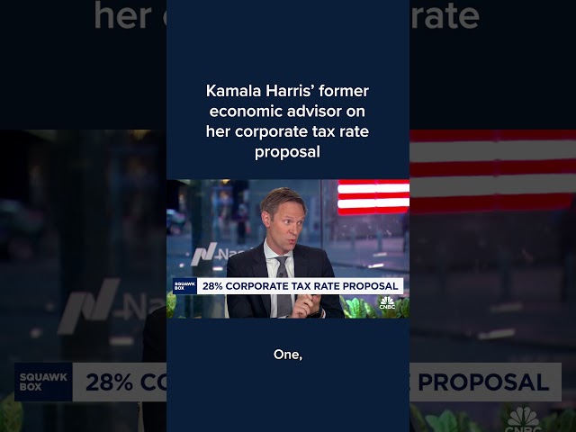 ⁣Kamala Harris' former economic advisor on her corporate tax rate proposal