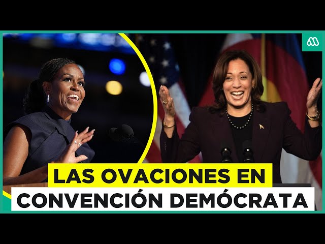 Las ovaciones en la convención demócrata en Estados Unidos