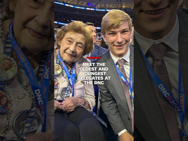 ⁣Meet the oldest and youngest delegates at the DNC