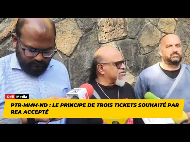 ⁣PTr-MMM-ND : le principe de trois tickets souhaité par ReA accepté