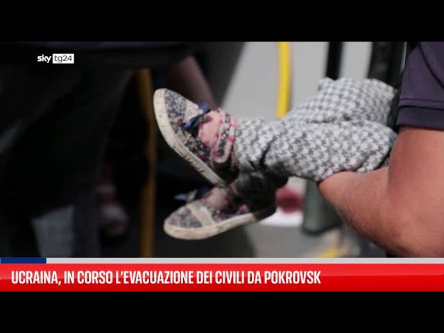 ⁣Ucraina, in corso l’evacuazione dei civili da Pokrovsk