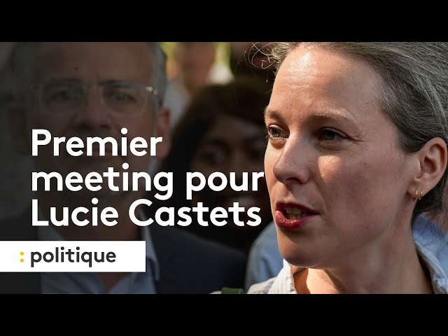 Premier meeting pour Lucie Castets