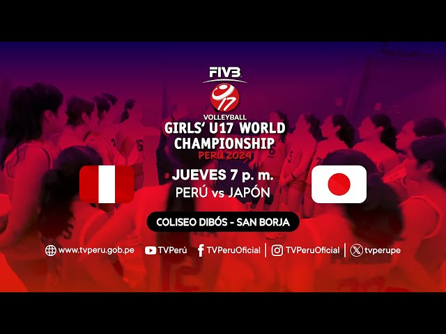 Mundial de Vóley Femenino Sub-17 / Perú vs Japón (22/08/2024) Promo | TVPerú