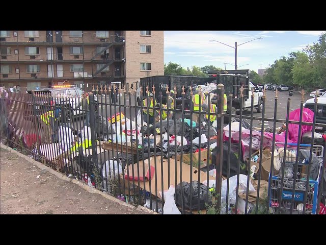 ⁣Cleanup underway at complex days after residents evicted from other location managed by same company