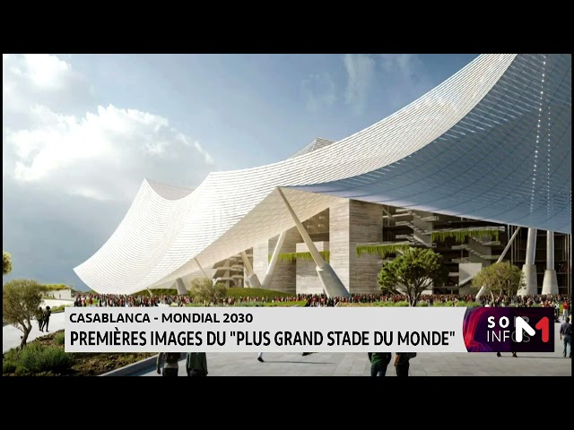 ⁣Mondial 2030 : les premières images du Grand Stade Hassan II de Casablanca, le plus grand au monde