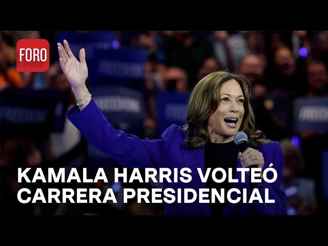 ⁣Kamala Harris dio un giro a carrera presidencial en EUA - Las Noticias