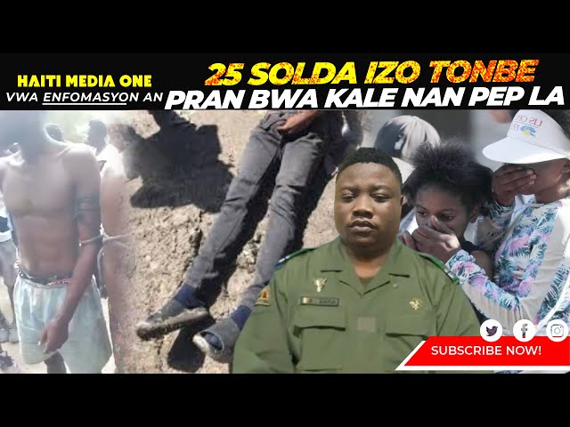 ⁣Bwa Kale! 25 SOlda Izo Rache Pa Tikal Pandan Pral Eseye Pran Yon Zòn