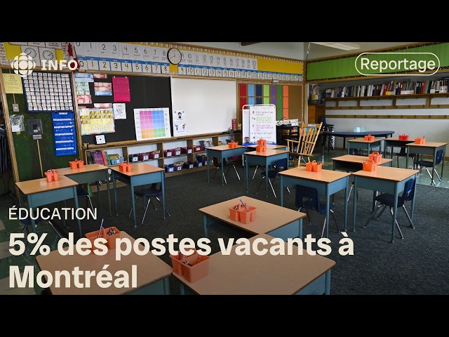 ⁣Rentrée scolaire : plus de 1000 enseignants manquants sur l'île de Montréal