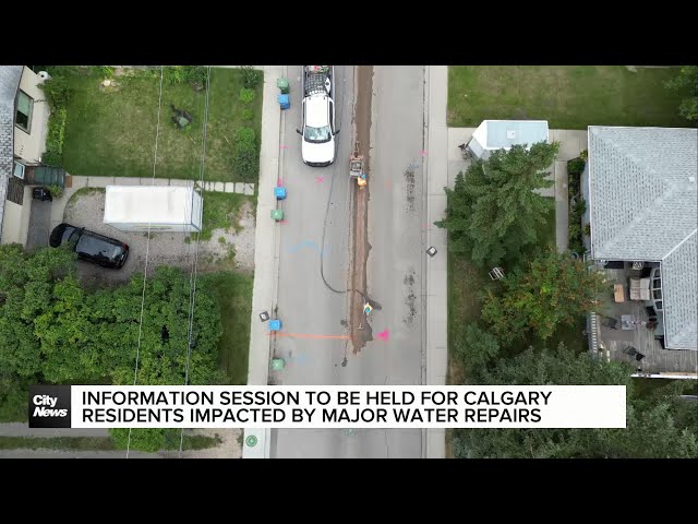 ⁣Information session to be held for residents impacted by Calgary's water line construction