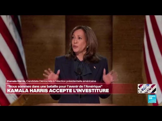 Kamala Harris accepte l'investiture démocrate avec un message d'unité • FRANCE 24