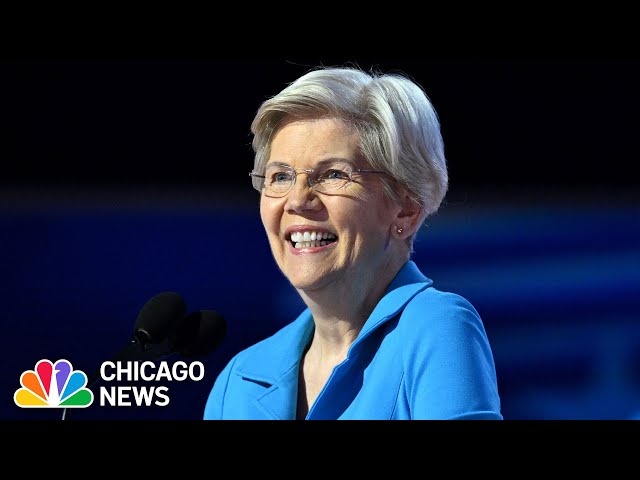 ⁣Elizabeth Warren throws SHADE at JD Vance with "couch" reference (FULL SPEECH)