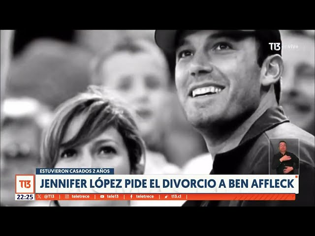 ⁣Jennifer López pide el divorcio a Ben Affleck después de dos años casados