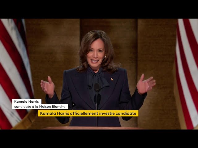 ⁣Kamala Harris accepte l'investiture démocrate et promet "d'unir" "tous les 