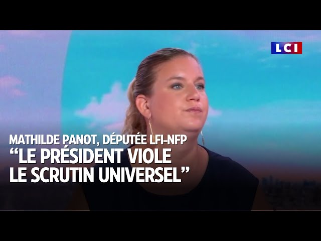 "Le Président viole le scrutin universel", fustige Mathilde Panot