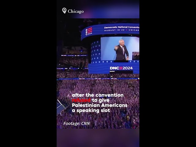 ⁣Palestinian Americans denied speaking slot at Democratic National Convention