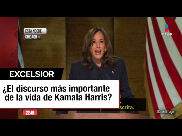 Kamala Harris aceptó oficialmente la nominación demócrata a la Casa Blanca