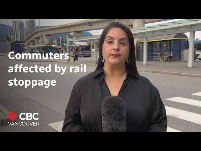 ⁣Thousands of B.C. commuters affected by rail stoppage