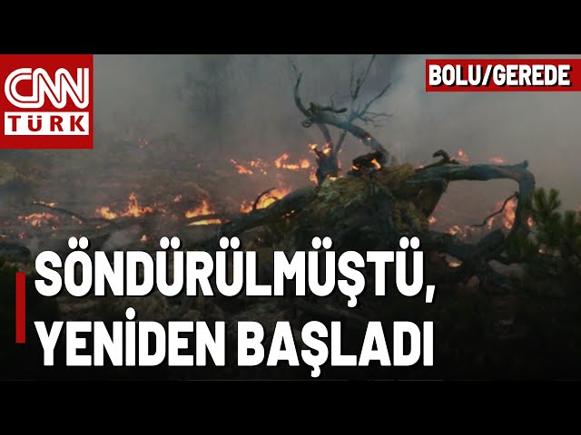 ⁣Bolu'daki Yangın Yeniden Başladı! Bir Köy Tahliye Edildi!