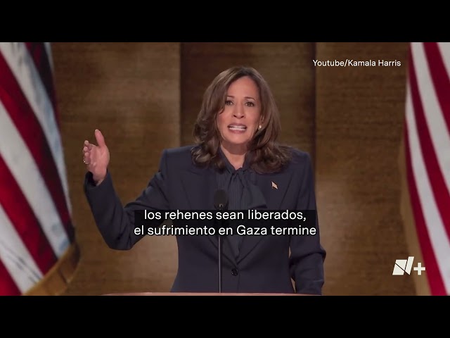 Kamala Harris fija su postura sobre la guerra en Gaza - N+