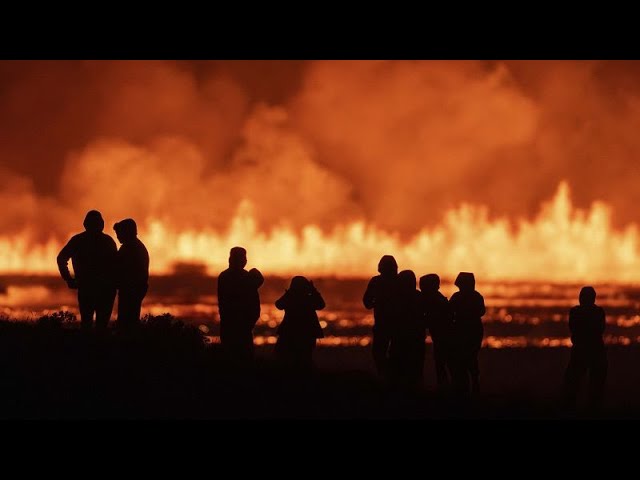 ⁣En Islande, une faille volcanique sous surveillance près de Grindavik