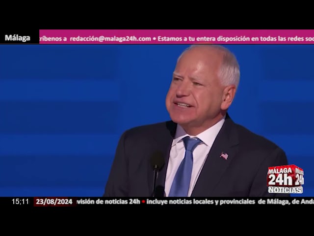 ⁣Noticia - Tim Walz acepta la nominación demócrata a vicepresidente de EEUU