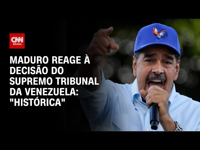 Maduro reage à decisão do Supremo Tribunal da Venezuela: "Histórica" | CNN NOVO DIA