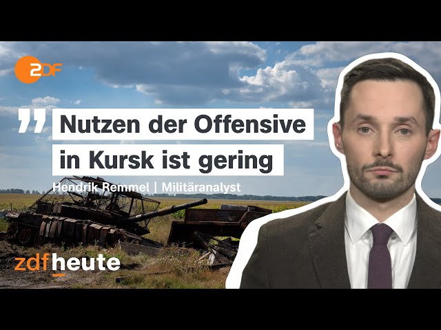 Kursk-Offensive: Was bringen die Geländegewinne der Ukraine militärisch? | ZDF heute live