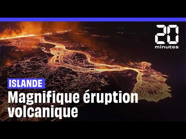 ⁣Encore une spectaculaire éruption volcanique en Islande ! #shorts