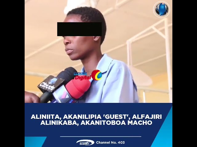 ⁣MKASATA WA ALIYETOBOLEWA MACHO NA MPENZI WAKE, ALINILIPIA GUEST, AKANIKABA