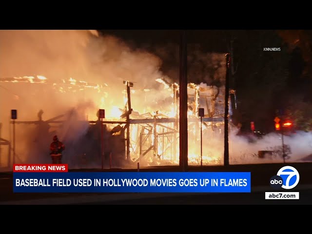 ⁣Historic baseball field in Ontario destroyed in fire