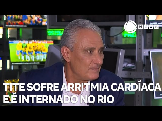 ⁣Tite sofre arritmia cardíaca e é internado no Rio de Janeiro