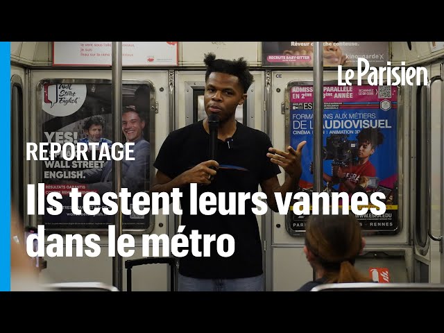 Ces humoristes font du stand-up dans le métro pour tester leurs vannes