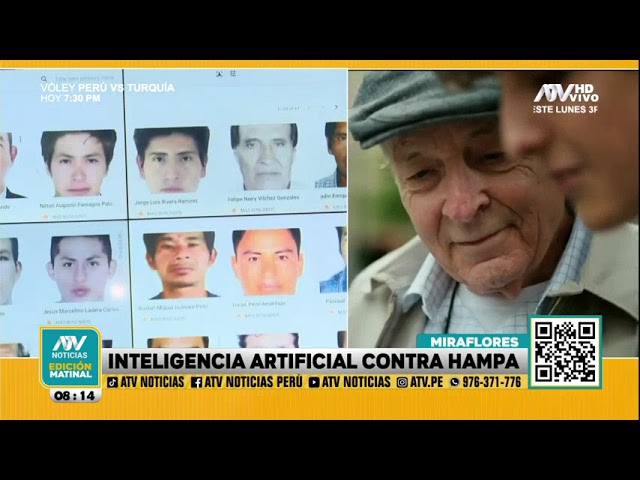 Miraflores: Reconocen a hampones con uso de cámaras e inteligencia artificial