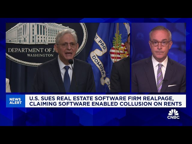 ⁣DOJ sues real estate firm RealPage, claiming software enabled collusion on rents