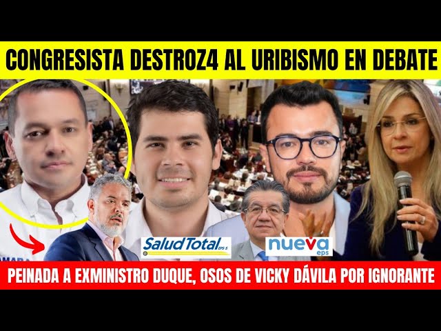 ⁣CONGRESISTA DESTROZ4 AL URIBISMO EN DEBATE.PEINADA A EXMINISTRO DUQUE.OSOS GARRAFAL DE VICKY DÁVILA