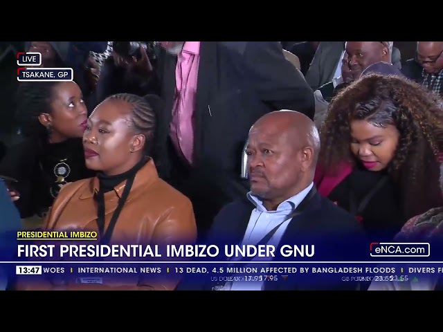 Presidential Imbizo | First Presidential imbizo under GNU