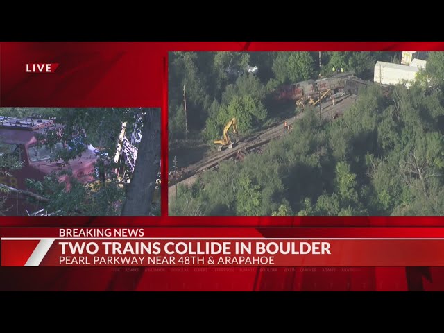 ⁣Bridge destroyed, fuel spilled in Boulder train collision