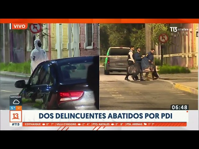 Funcionario PDI da muerte a dos sujetos tras asalto frustrado en Santiago