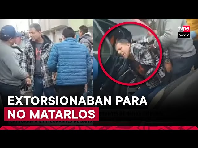 San Martín de Porres: capturan a sujetos que extorsionaban a trabajadores de empresa de internet