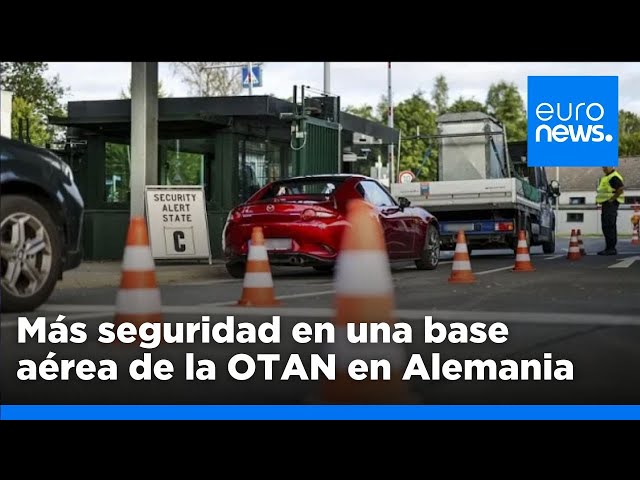 ⁣Aumentan la seguridad de una base aérea de la OTAN en Alemania por una "amenaza potencial"