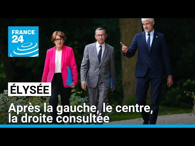 Macron reçoit les forces parlementaires : après la gauche, le centre, la droite consultée