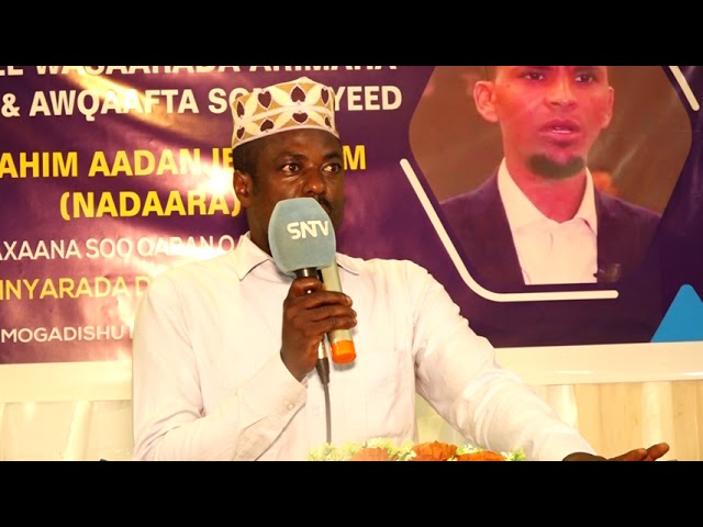 ⁣Munaasabad lagu soo dhaweynaayay Agaasimaha Guud ee Wasaarada Owqaafta ayaa laagu qabtay Muqdisho.